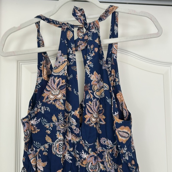 Ett Twa Anthropologie Blue Paisley Floral Jumpsuit - Picture 8 of 12